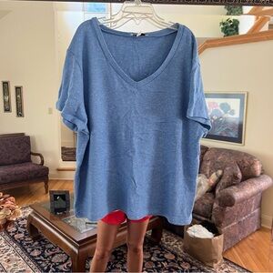 Subdued Blue Knit Top